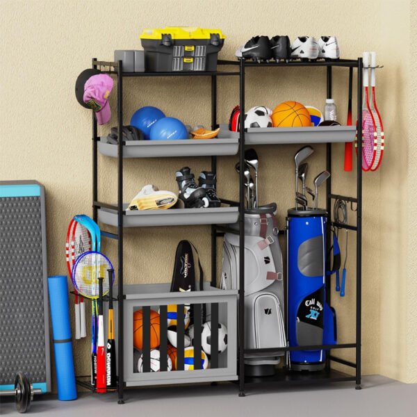 Garage Sports Equipment Organizer